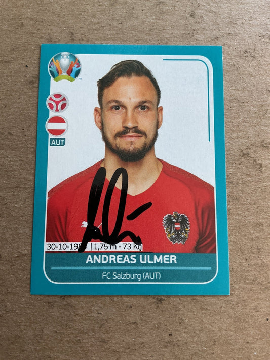 Andreas Ulmer, Austria 🇦🇹 UEFA Euro 2020 Panini hand signed - Autographs-World