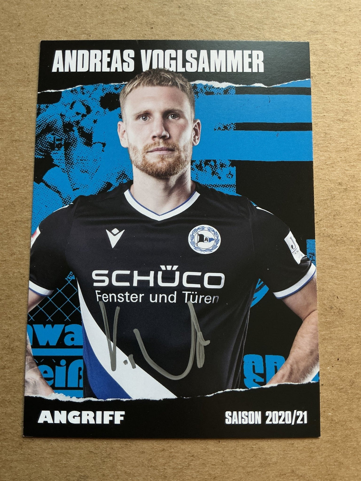 Andreas Voglsammer, Germany 🇩🇪 Arminia Bielefeld 2020/21 hand signed - Autographs-World