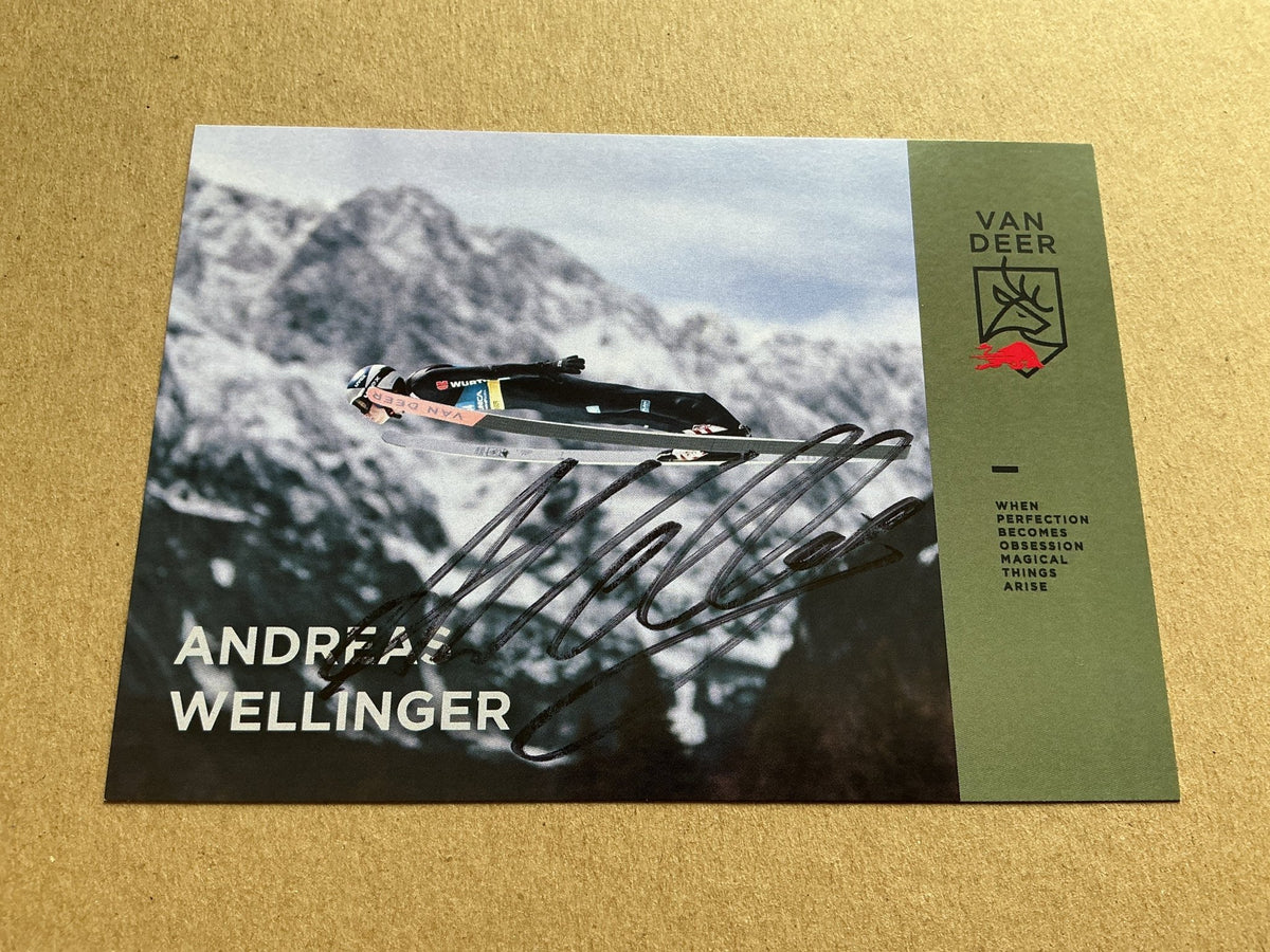 Andreas Wellinger, Germany 🇩🇪 Ski Jumping Winter 2022/23 hand signed - Autographs-World