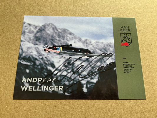 Andreas Wellinger, Germany 🇩🇪 Ski Jumping Winter 2022/23 hand signed - Autographs-World
