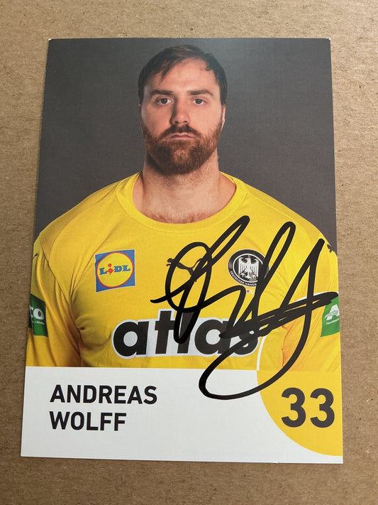 Andreas Wolff, Germany 🇩🇪 Handball Sports 2025 hand signed - Autographs-World