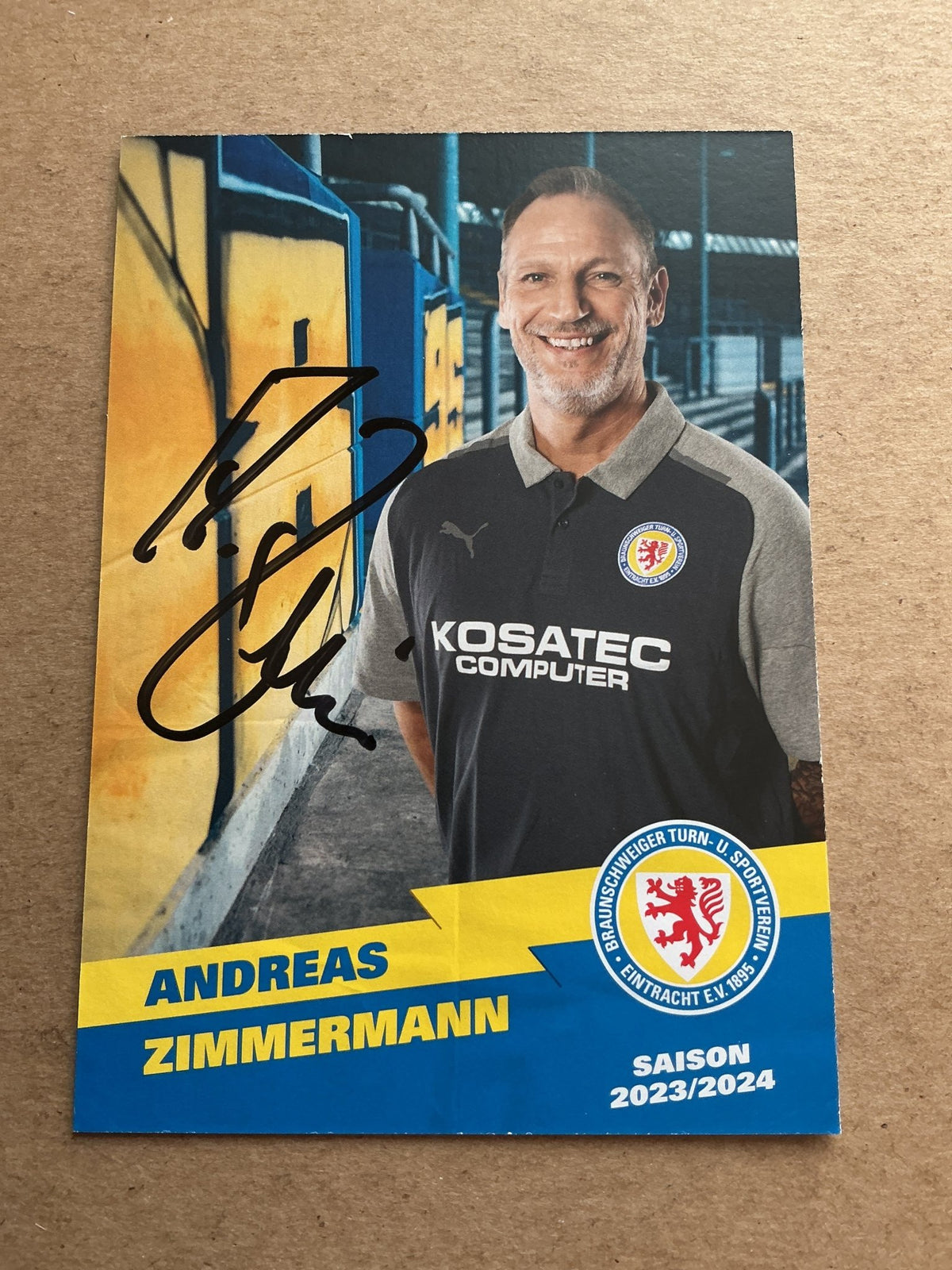 Andreas Zimmermann, Germany 🇩🇪 Eintracht Braunschweig 2023/24 hand signed - Autographs-World