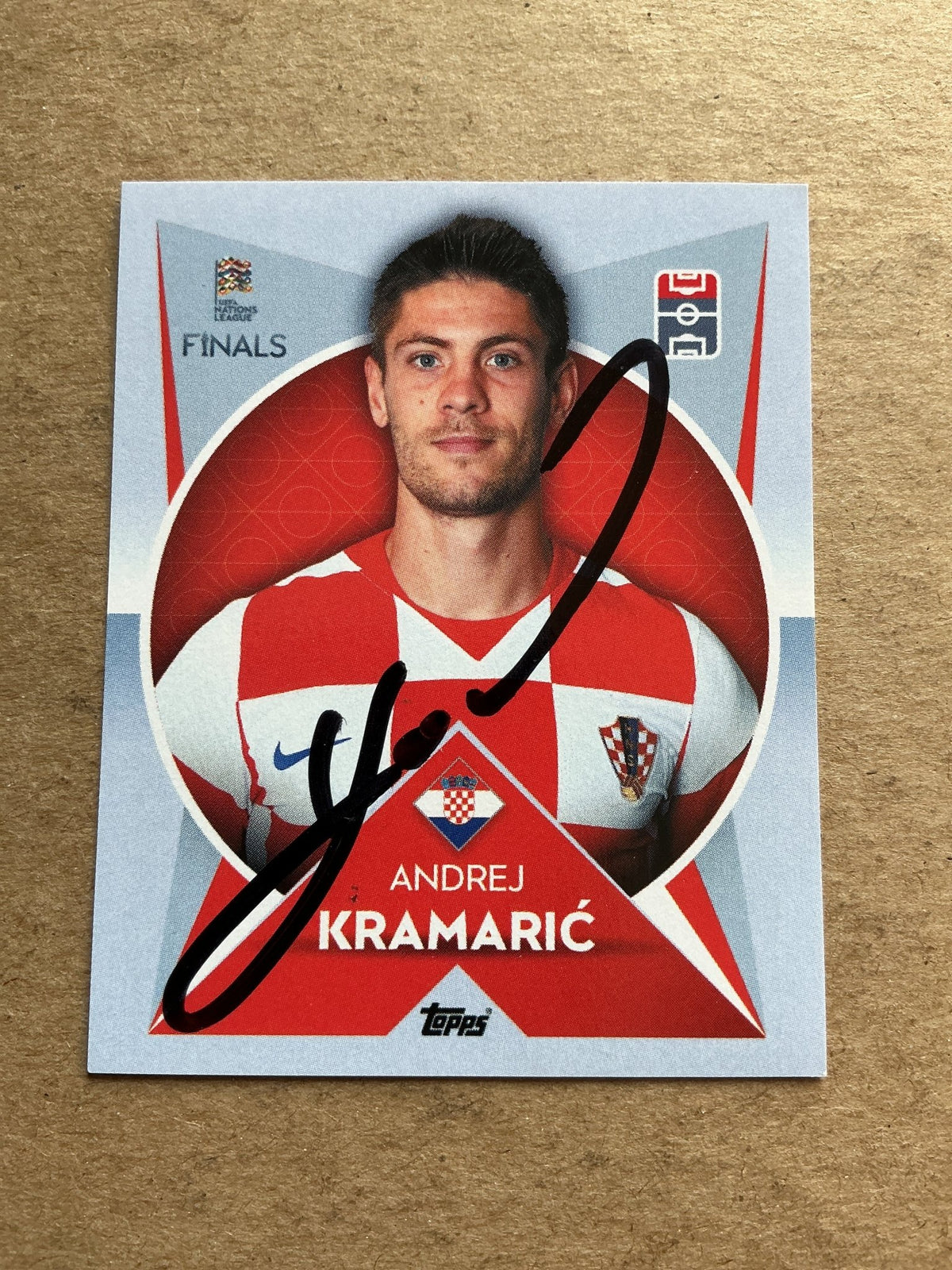 Andrej Kramaric, Croatia 🇭🇷 Nations League 2021 Topps hand signed - Autographs-World
