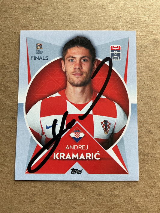 Andrej Kramaric, Croatia 🇭🇷 Nations League 2021 Topps hand signed - Autographs-World