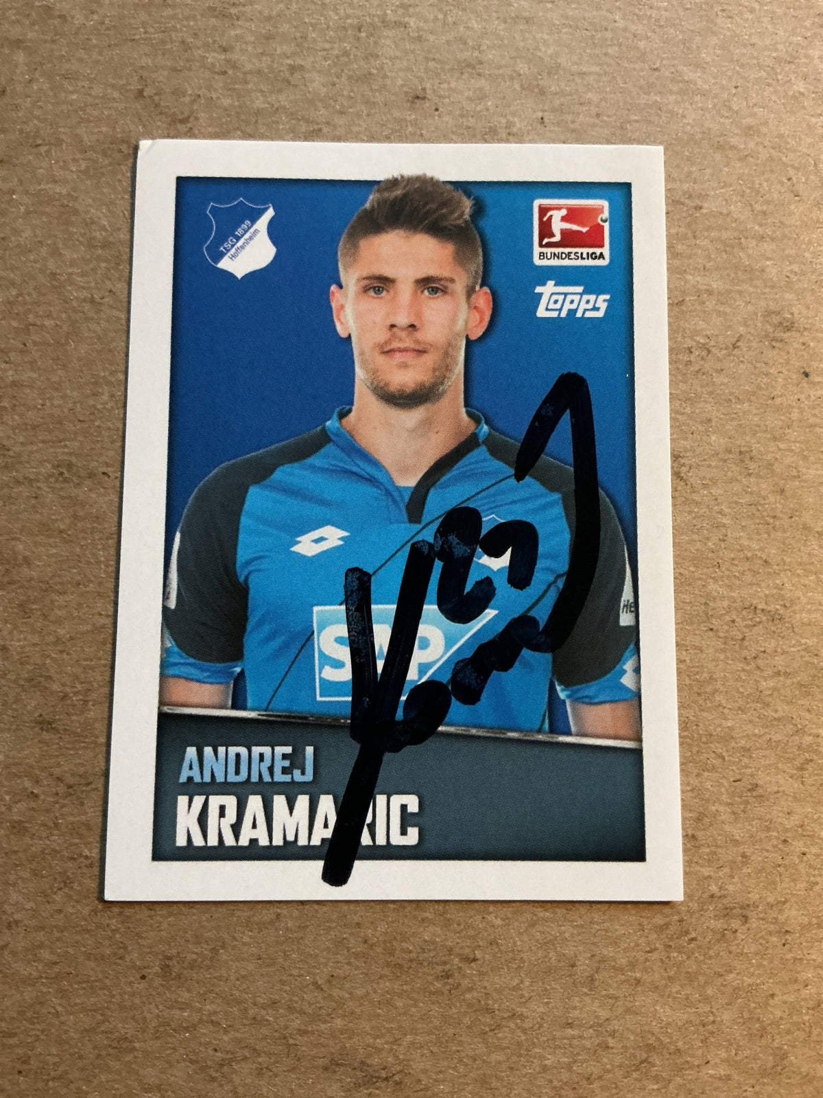 Andrej Kramaric, Croatia 🇭🇷 TSG 1899 Hoffenheim 2016/17 Topps hand signed - Autographs-World