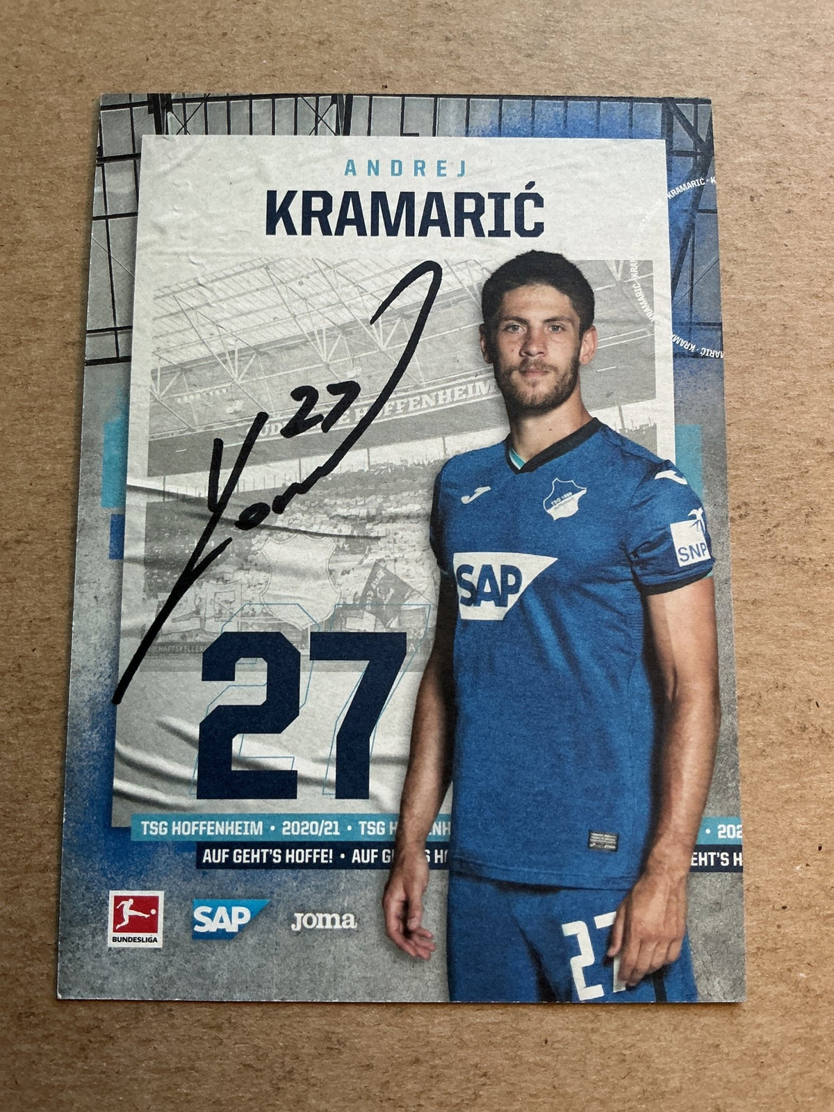 Andrej Kramarić, Croatia 🇭🇷 TSG 1899 Hoffenheim 2020/21 hand signed - Autographs-World