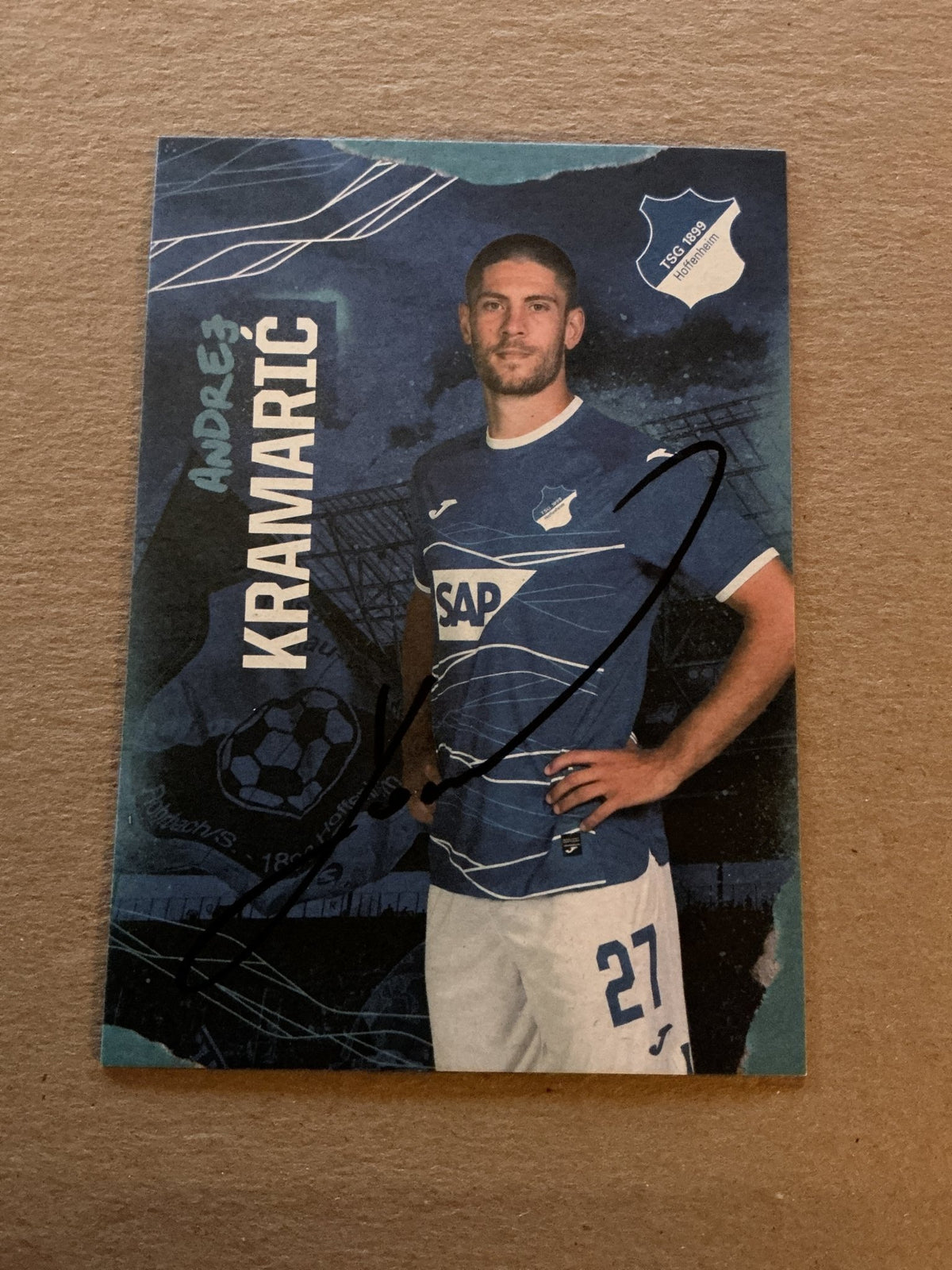 Andrej Kramarić, Croatia 🇭🇷 TSG 1899 Hoffenheim 2022/23 hand signed - Autographs-World