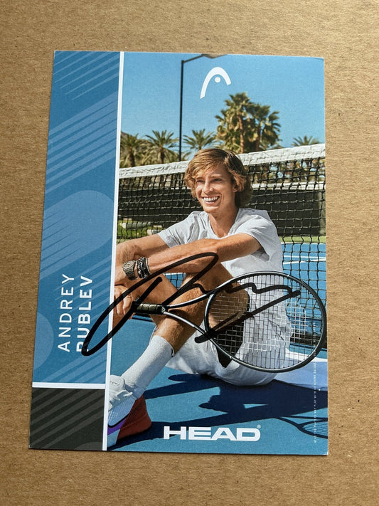Andrey Rublev, Russia 🇷🇺 Tennis Sports 2025 hand signed - Autographs-World