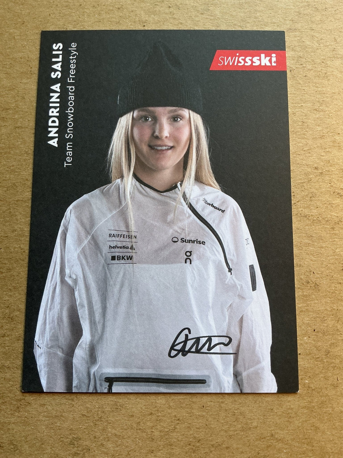 Andrina Salis, Switzerland 🇨🇭Freestyle Winter 2022/23 hand signed - Autographs-World