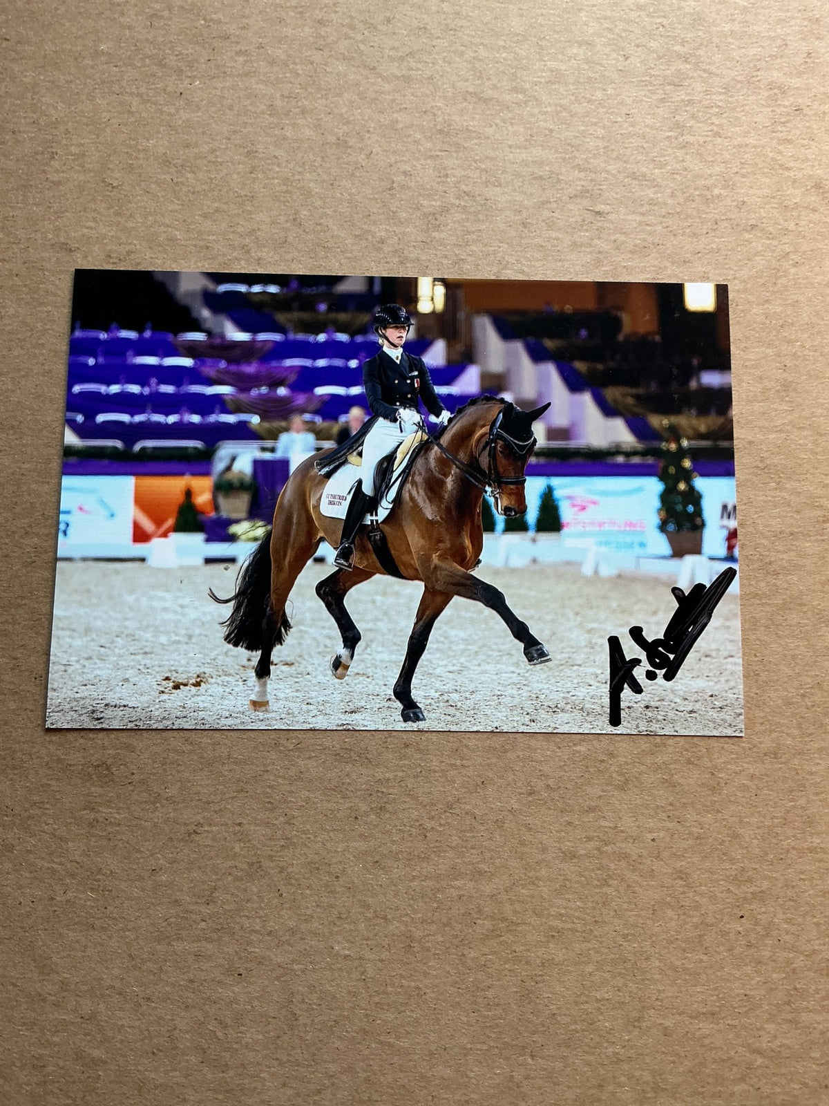 Andrina Suter, Switzerland 🇨🇭Equestrian Summer Olympics 2024 hand signed - Autographs-World