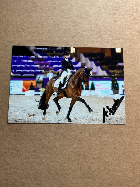 Andrina Suter, Switzerland 🇨🇭Equestrian Summer Olympics 2024 hand signed - Autographs-World