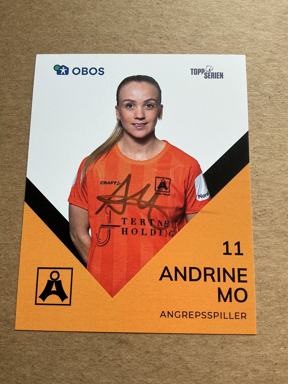 Andrine Mo, Norway 🇳🇴 Åsane 2024/25 hand signed - Autographs-World