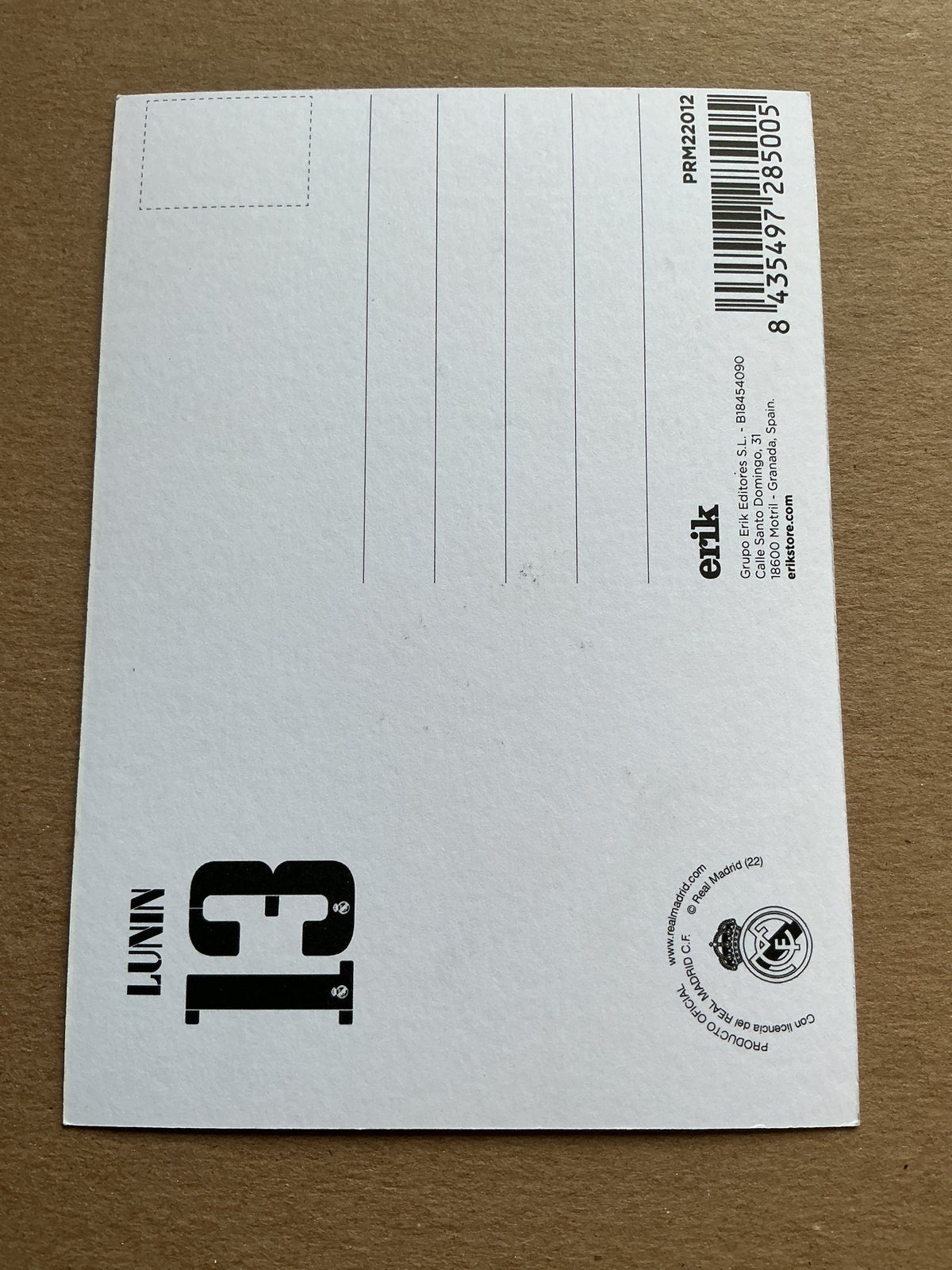 Andriy Lunin, Ukraine 🇺🇦 Real Madrid 2022/23 hand signed - Autographs-World
