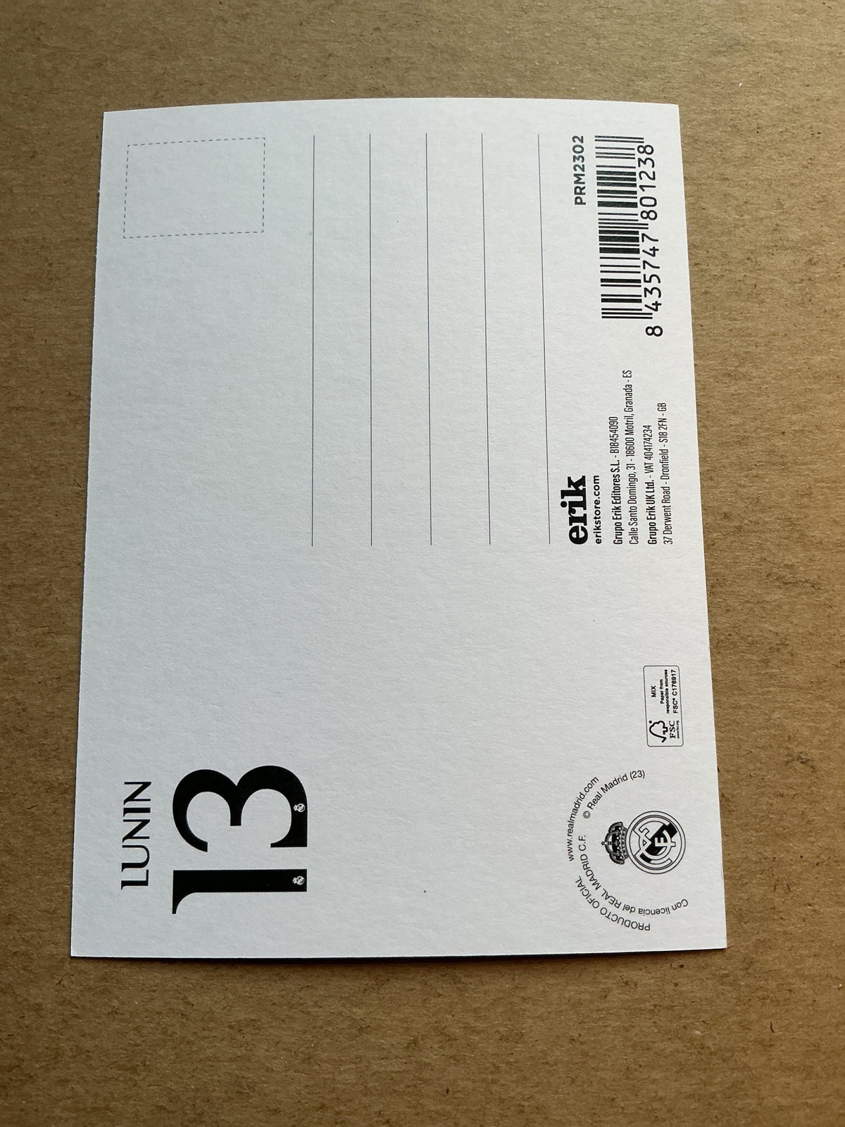 Andriy Lunin, Ukraine 🇺🇦 Real Madrid 2023/24 hand signed - Autographs-World