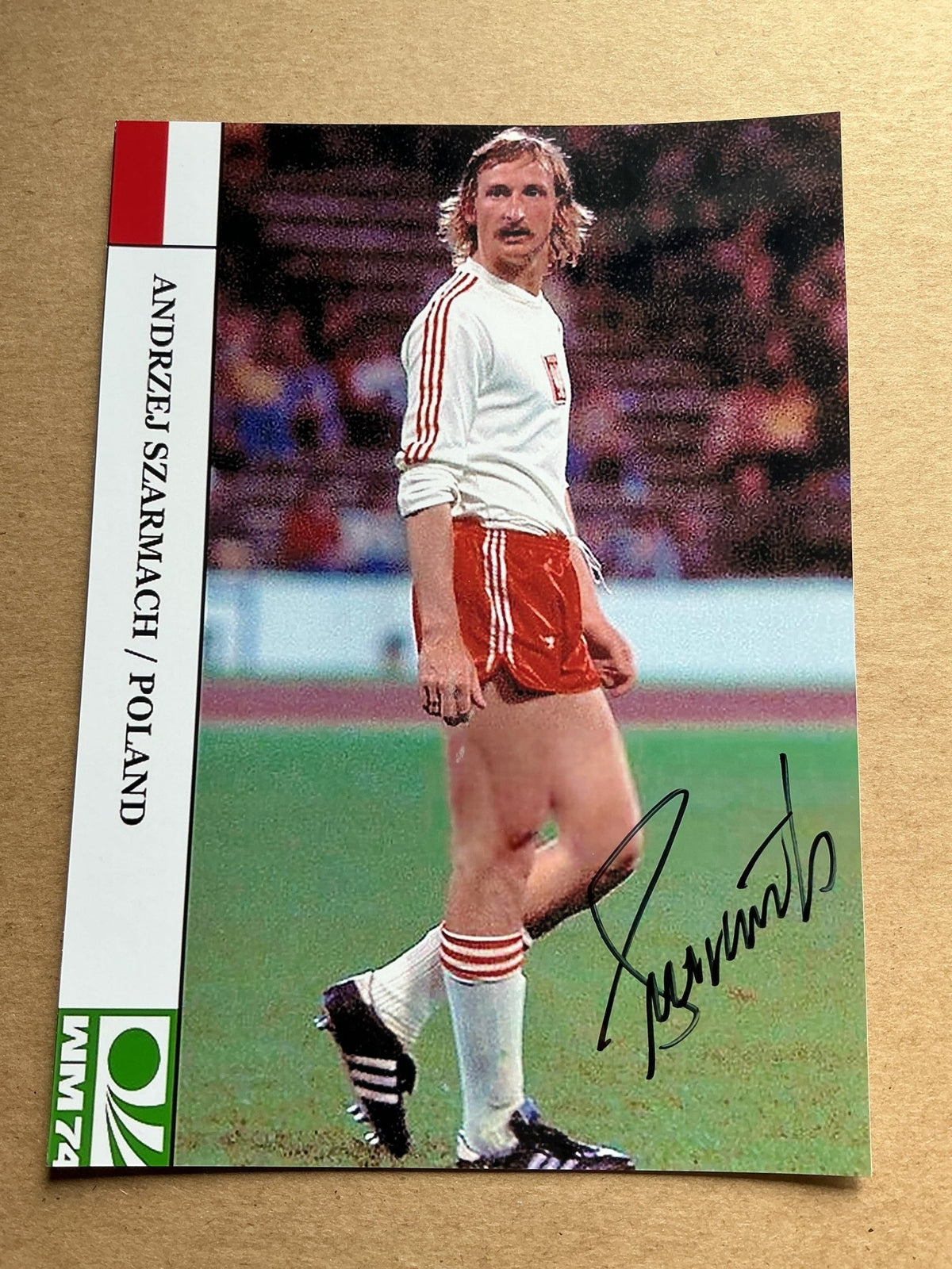 Andrzej Szarmach, Poland 🇵🇱 FIFA World Cup 1974 hand signed - Autographs-World