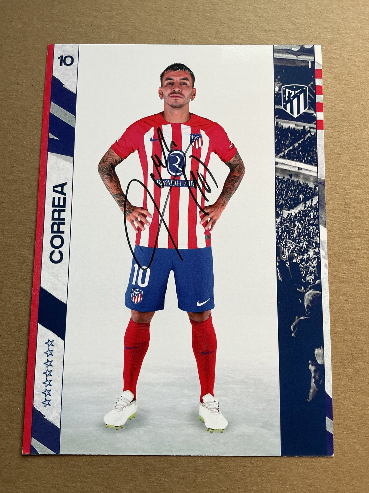 Ángel Correa, Argentina 🇦🇷 Atletico Madrid 2023/24 hand signed - Autographs-World