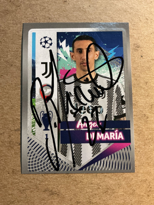 Angel di Maria, Argentina 🇦🇷 Juventus FC 2022/23 Topps hand signed - Autographs-World