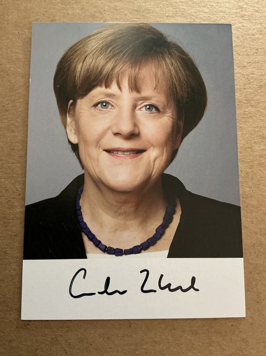 Angela Merkel, Germany 🇩🇪 Politics 2025 hand signed - Autographs-World
