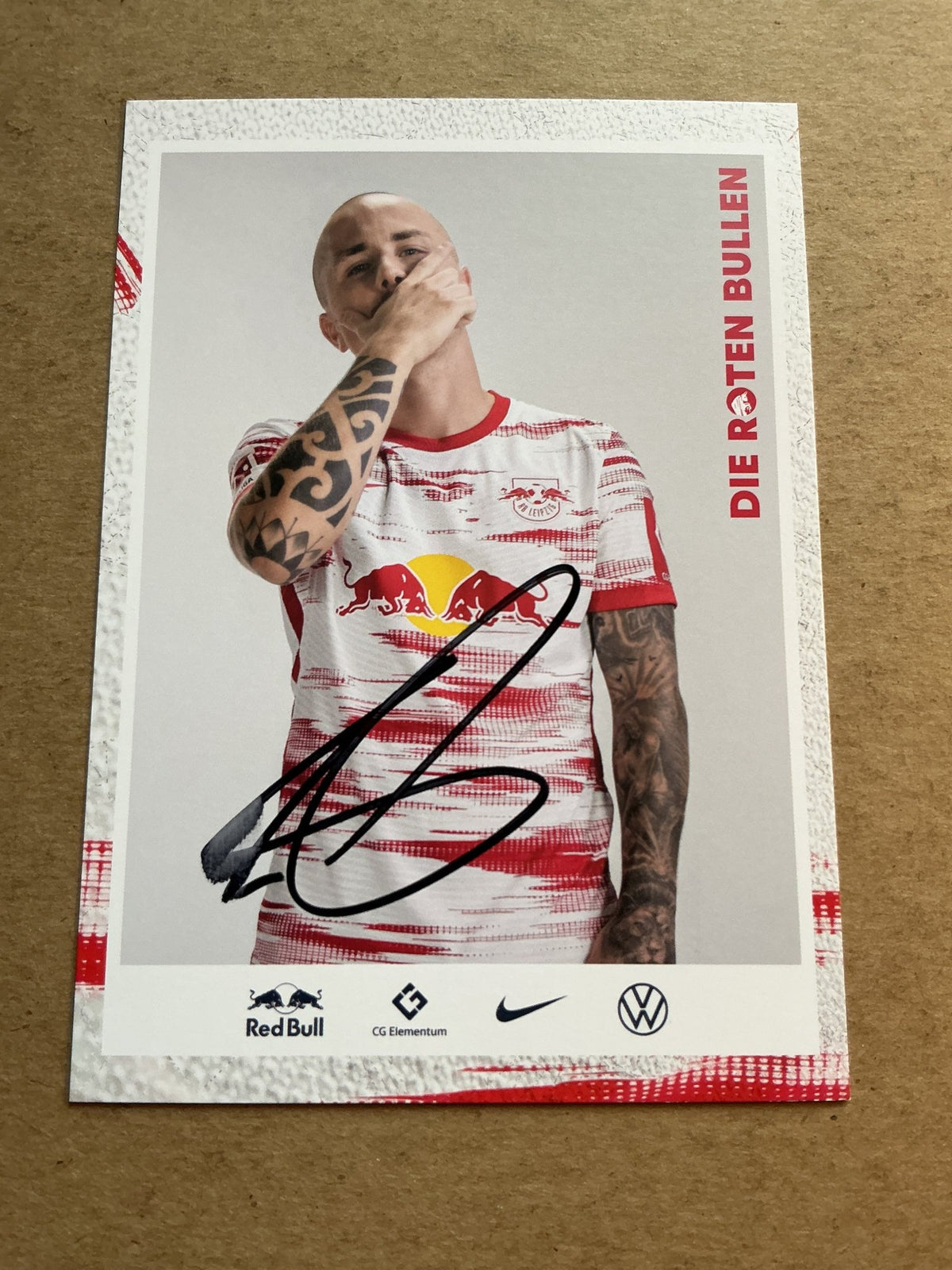 Angeliño, Spain 🇪🇸 RB Leipzig 2021/22 hand signed - Autographs-World