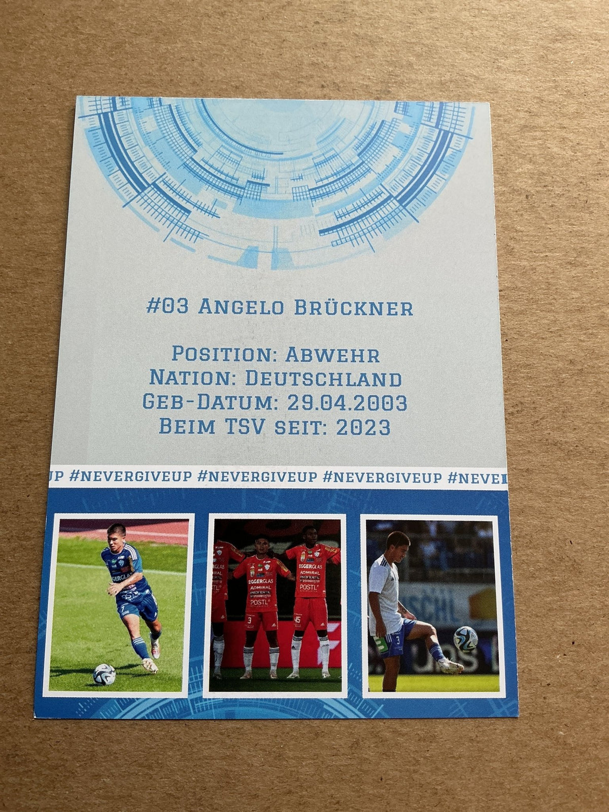 Angelo Brückner, Germany 🇩🇪 TSV Hartberg 2023/24 hand signed - Autographs-World