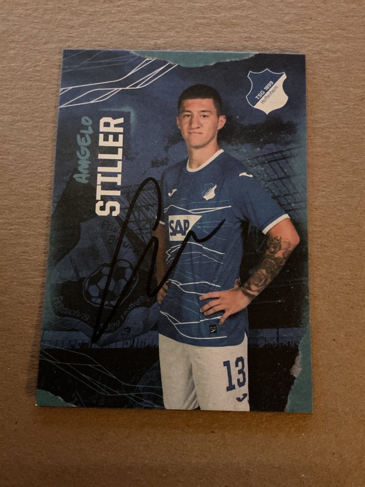 Angelo Stiller, Germany 🇩🇪 TSG 1899 Hoffenheim 2022/23 hand signed - Autographs-World