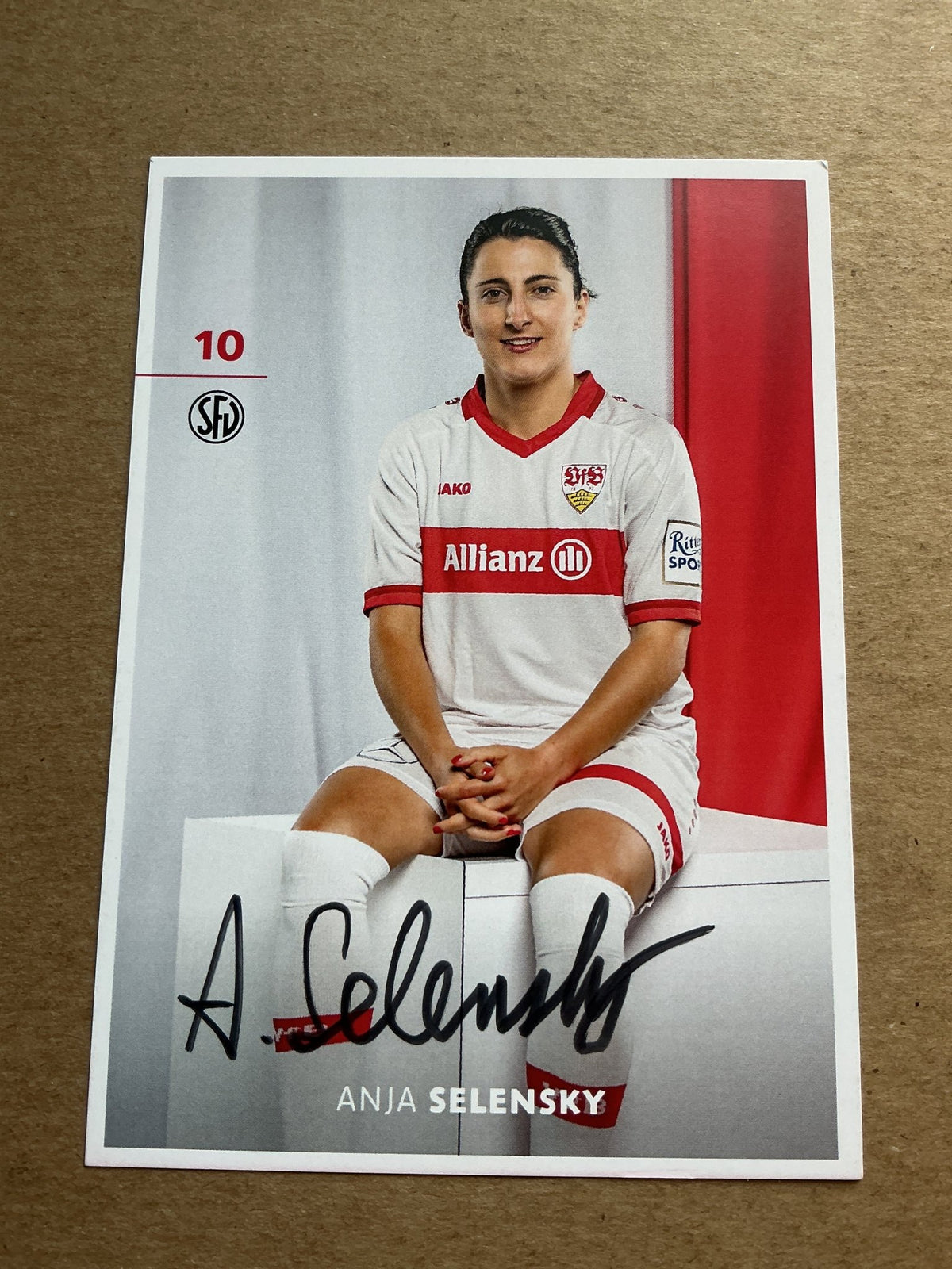 Anja Selensky, Germany 🇩🇪 VfB Stuttgart 2024/25 hand signed - Autographs-World