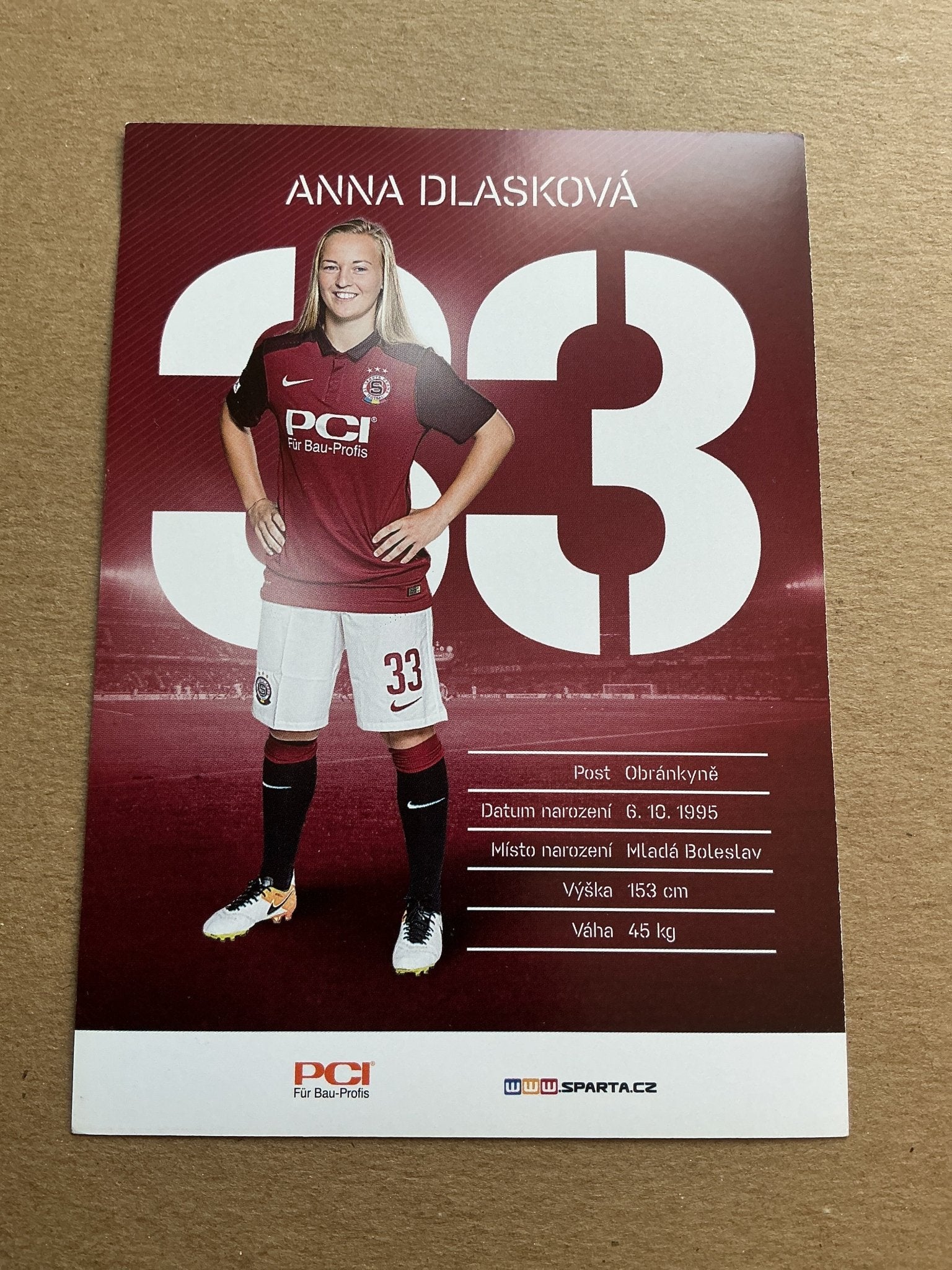 Anna Dlasková, Czech Republic 🇨🇿 Sparta Prague 2021/22 hand signed - Autographs-World
