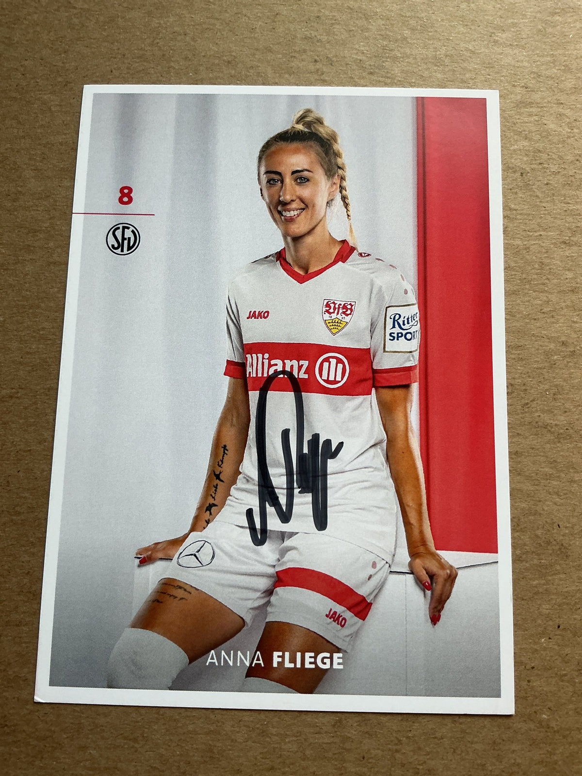 Anna Fliege, Germany 🇩🇪 VfB Stuttgart 2024/25 hand signed - Autographs-World