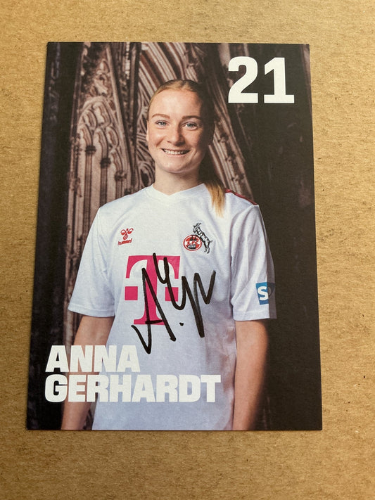 Anna Gerhardt, Germany 🇩🇪 1.FC Köln 2023/24 hand signed - Autographs-World