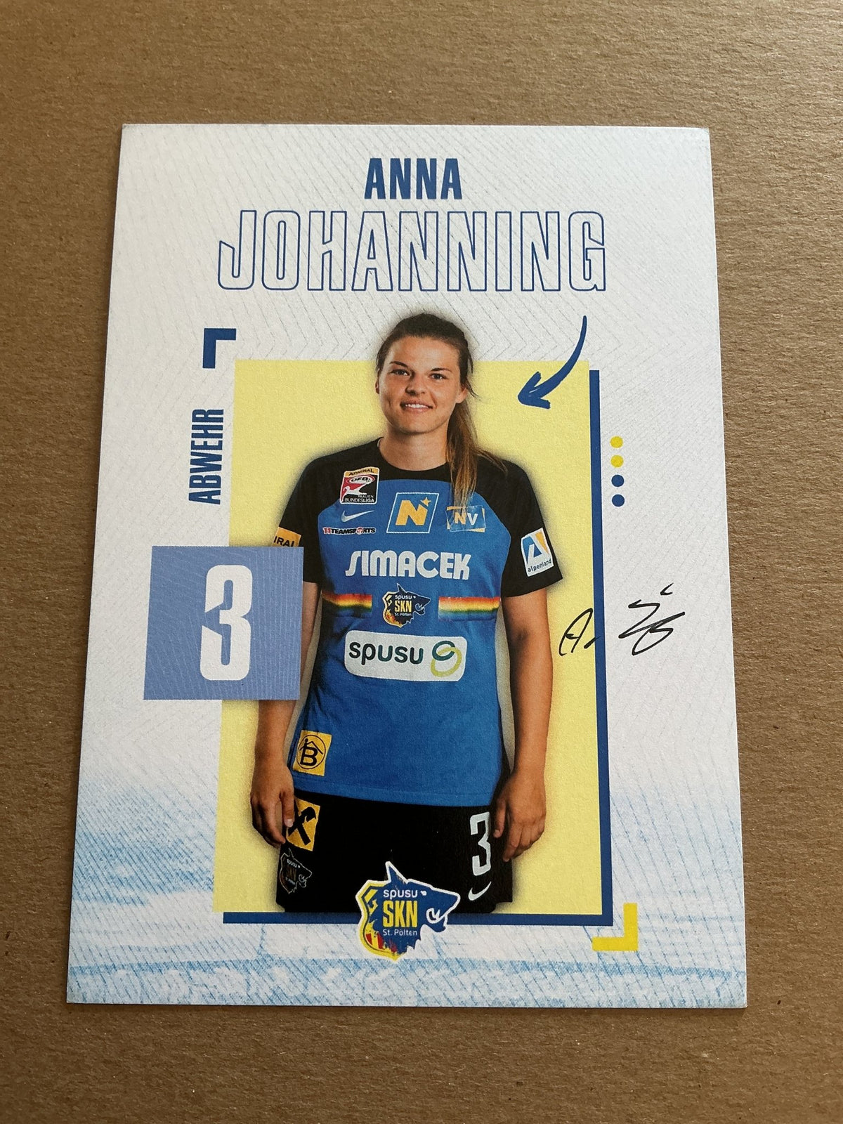 Anna Johanning, Germany 🇩🇪 SKN St. Pölten 2023/24 hand signed - Autographs-World