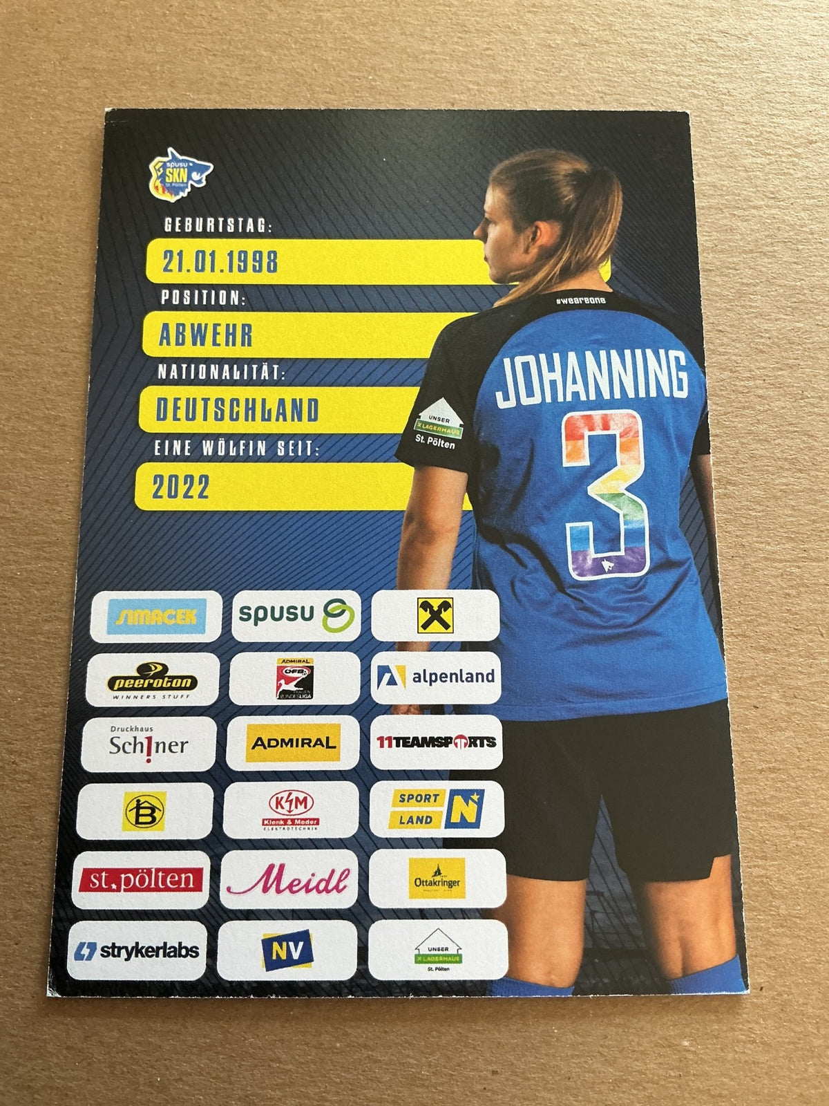 Anna Johanning, Germany 🇩🇪 SKN St. Pölten 2023/24 hand signed - Autographs-World