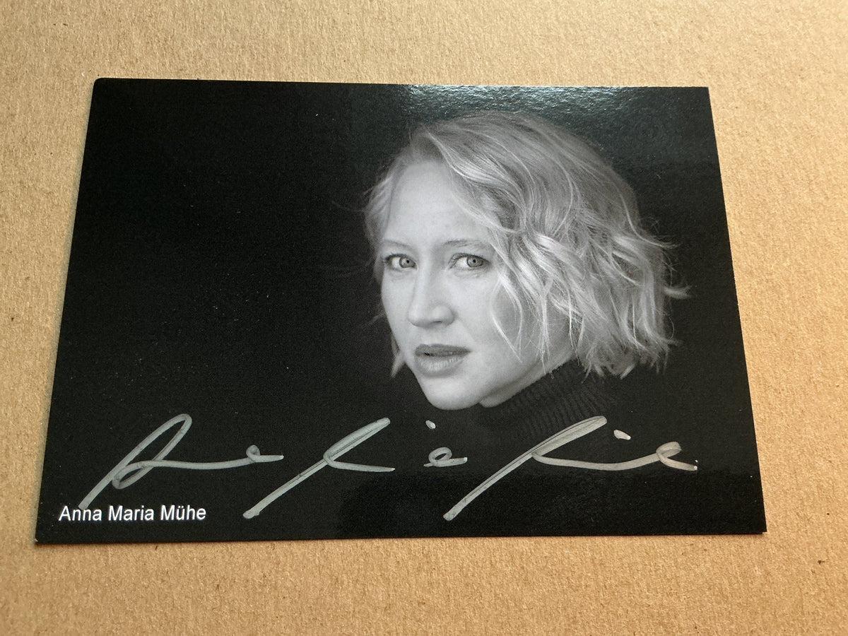 Anna Maria Mühe, Germany 🇩🇪 Actress 2024 hand signed - Autographs-World