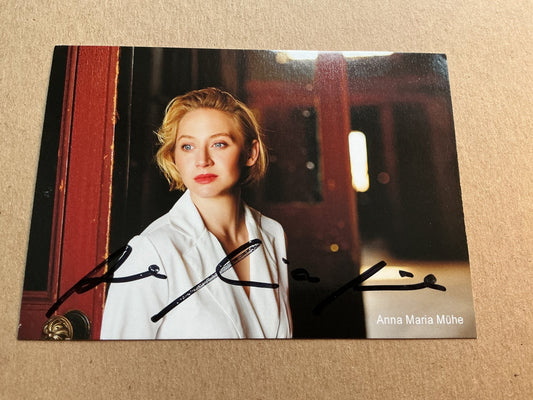 Anna Maria Mühe, Germany 🇩🇪 Actress 2024 hand signed - Autographs-World