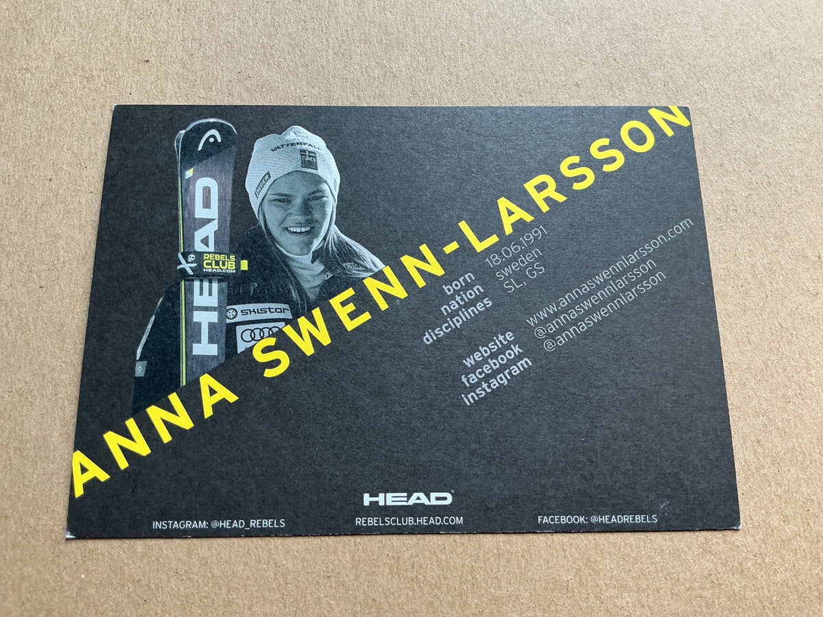 Anna Swenn-Larsson, Sweden 🇸🇪 Alpine Winter 2021/22 hand signed - Autographs-World