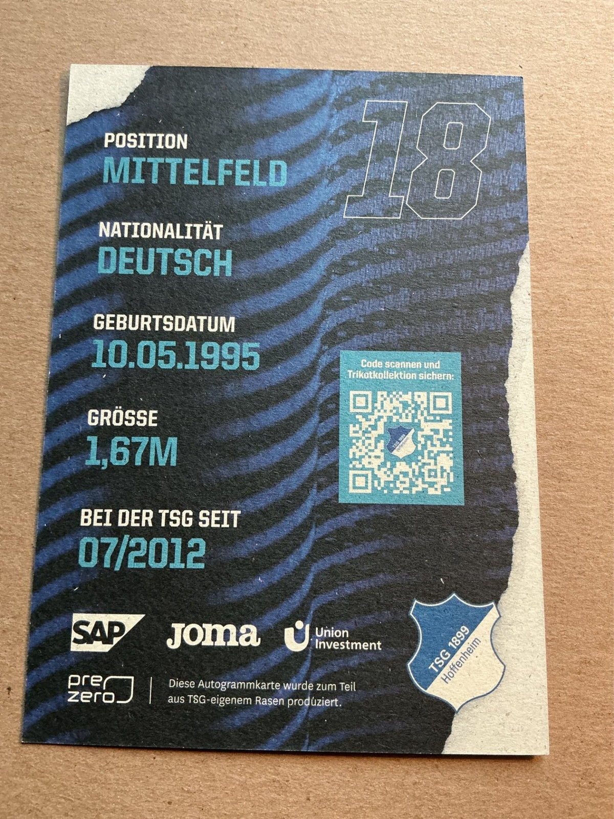 Anne Fühner, Germany 🇩🇪 TSG 1899 Hoffenheim 2021/22 hand signed - Autographs-World