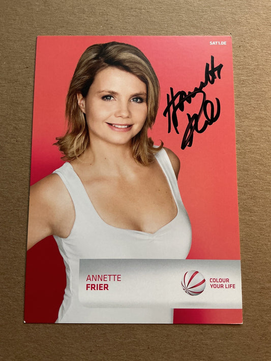 Annette Frier, Germany 🇩🇪 Actress 2024 hand signed - Autographs-World