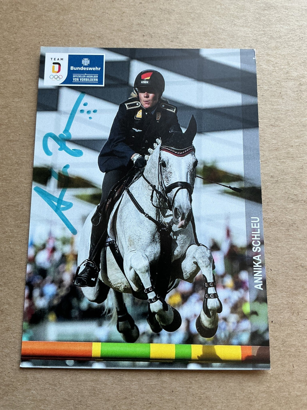Annika Schleu (Zillekens), Germany 🇩🇪 Pentathlon Summer Olympics 2024 hand signed - Autographs-World