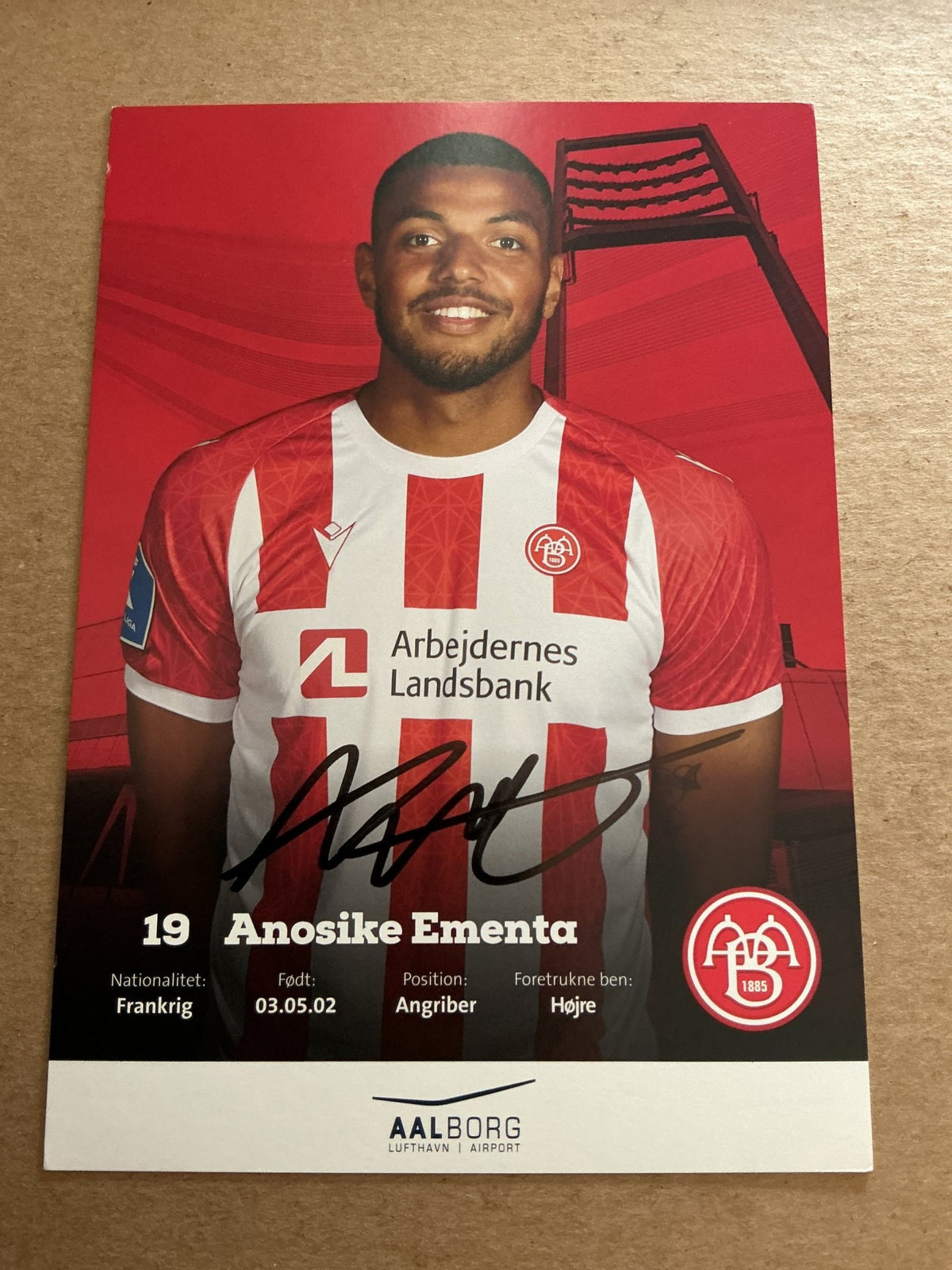 Anosike Ementa, Denmark 🇩🇰 Aalborg BK 2022/23 hand signed - Autographs-World