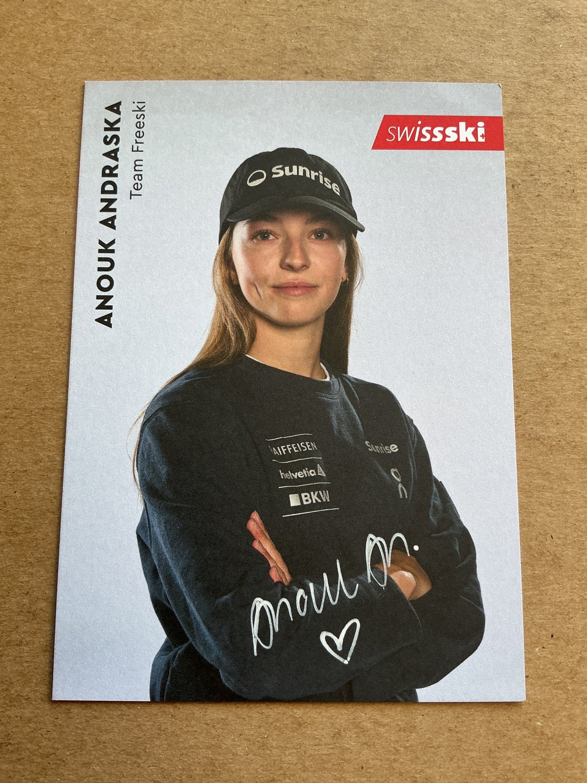 Anouk Andraska, Switzerland 🇨🇭 Freeski Winter 2023/24 hand signed - Autographs-World