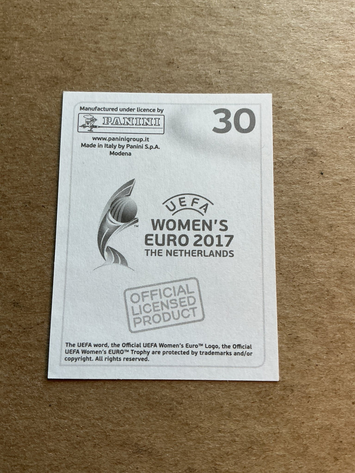 Anouk Dekker, Netherlands 🇳🇱 FIFA Women’s Euro Cup 2017 Panini hand signed - Autographs-World
