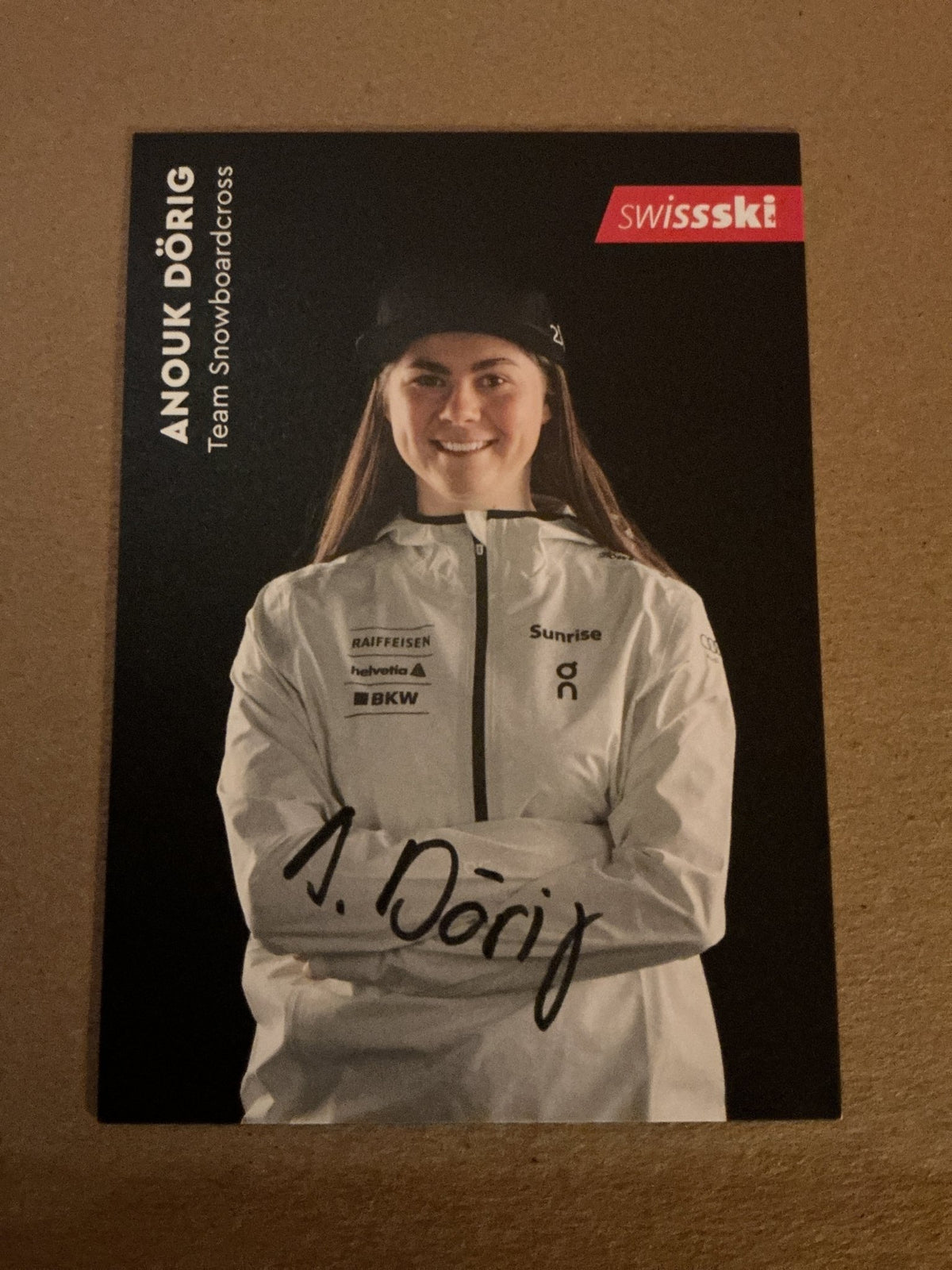 Anouk Dörig, Switzerland 🇨🇭 Ski Cross 2023/24 hand signed - Autographs-World