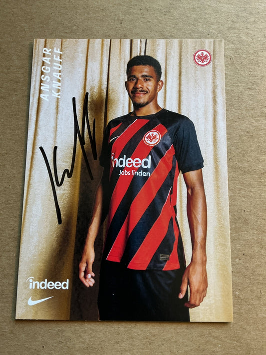 Ansgar Knauff, Germany 🇩🇪 Eintracht Frankfurt 2023/24 hand signed - Autographs-World
