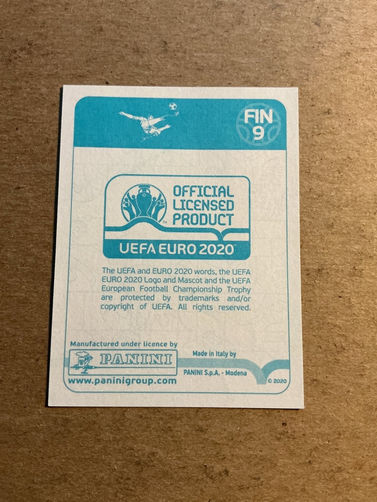Anssi Jaakkola, Finland 🇫🇮 UEFA Euro 2020 Panini hand signed - Autographs-World