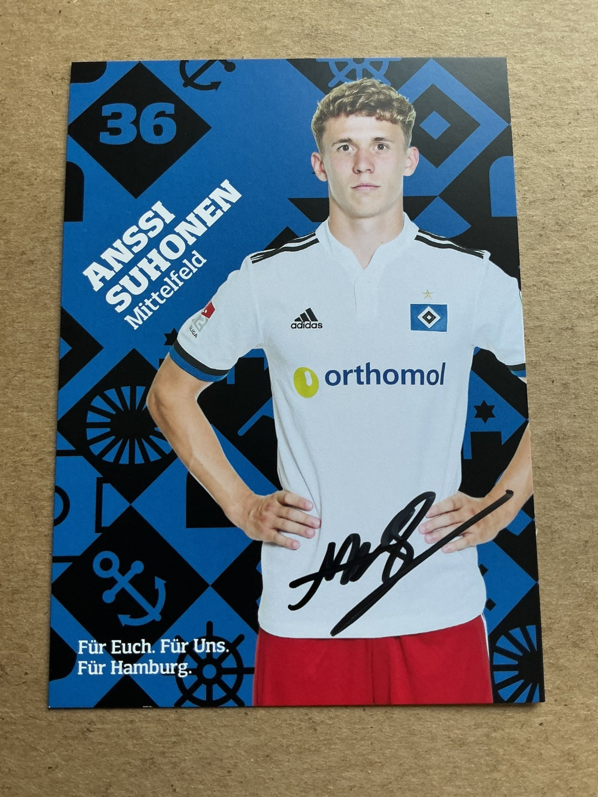 Anssi Suhonen, Finland 🇫🇮 Hamburger SV 2021/22 hand signed - Autographs-World