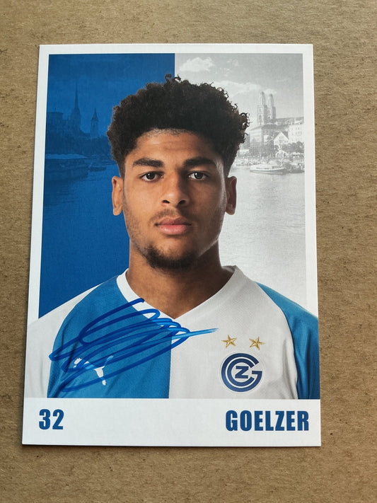Anthony Goelzer, France 🇫🇷 Grasshopper Zürich 2019/20 hand signed - Autographs-World