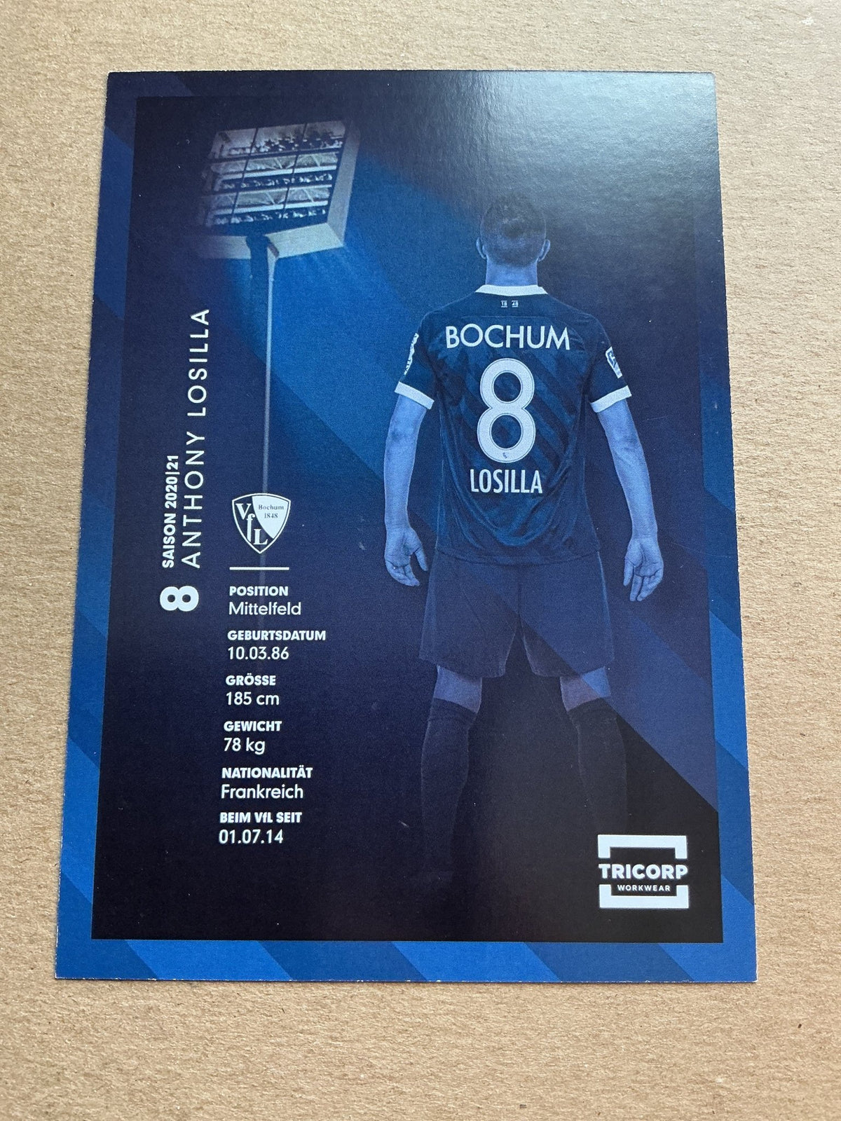 Anthony Losilla, France 🇫🇷 VfL Bochum 2020/21 hand signed - Autographs-World