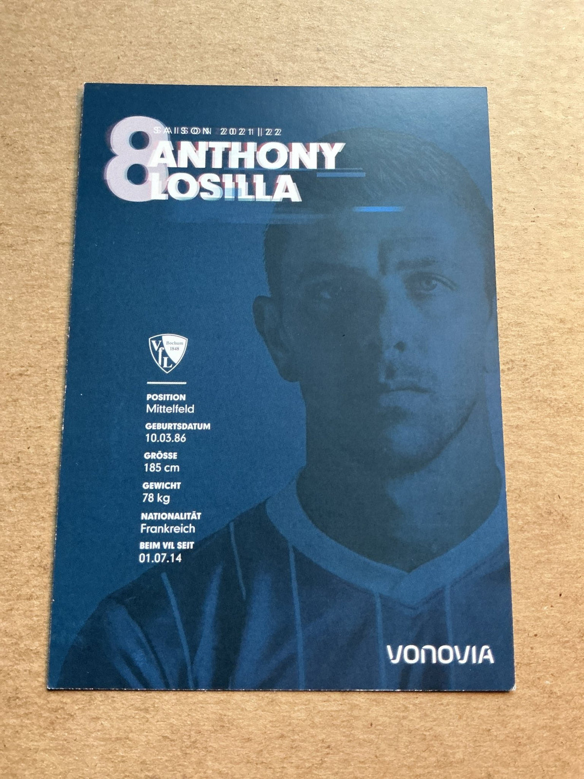 Anthony Losilla, France 🇫🇷 VfL Bochum 2021/22 hand signed - Autographs-World