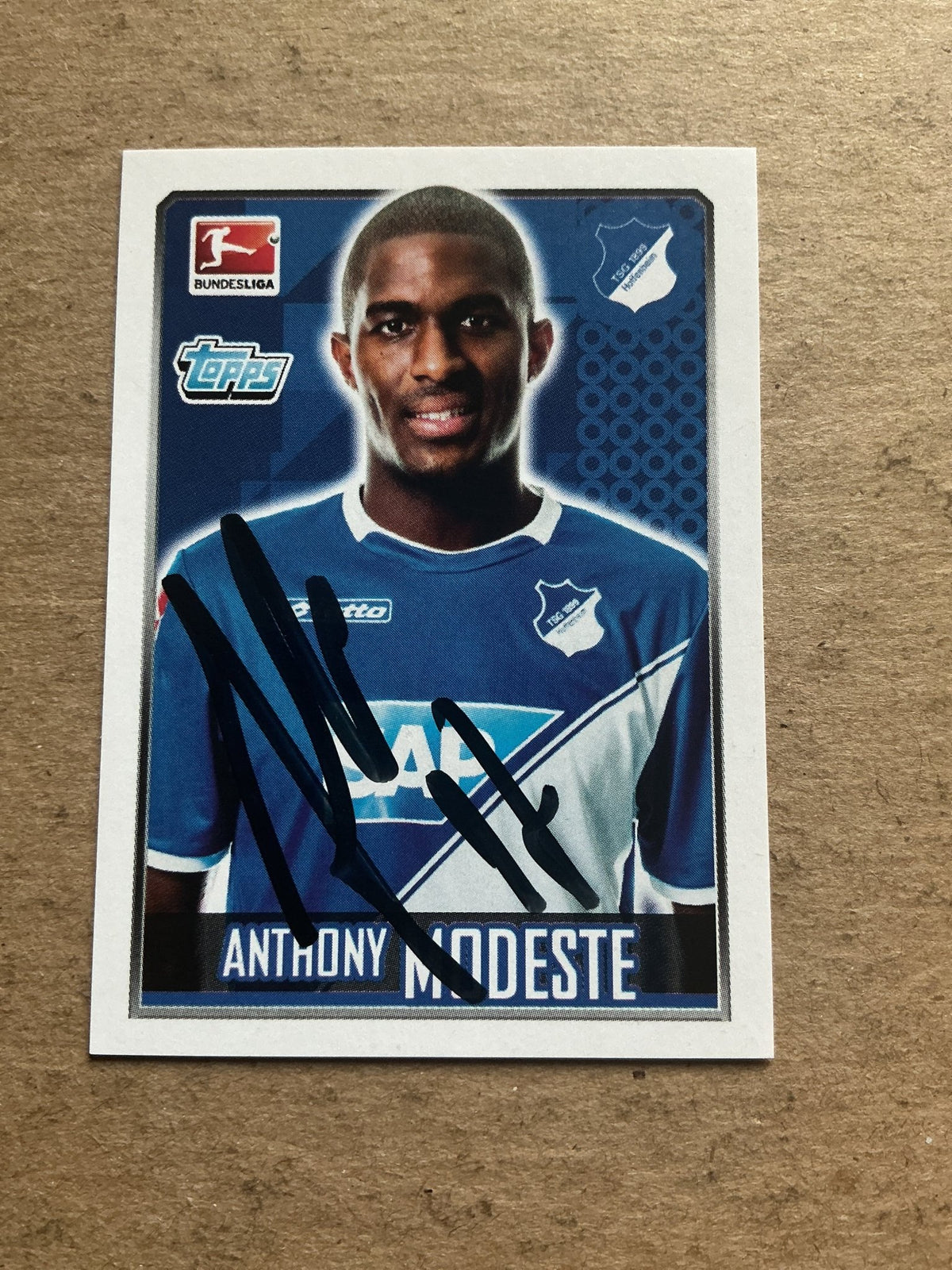 Anthony Modeste, France 🇫🇷 TSG 1899 Hoffenheim 2014/15 Topps hand signed - Autographs-World