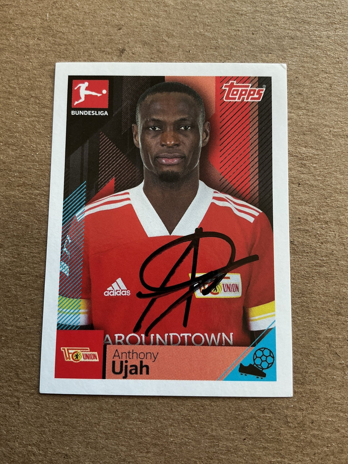 Anthony Ujah, Nigeria 🇳🇬 Union Berlin 2020/21 Topps hand signed - Autographs-World