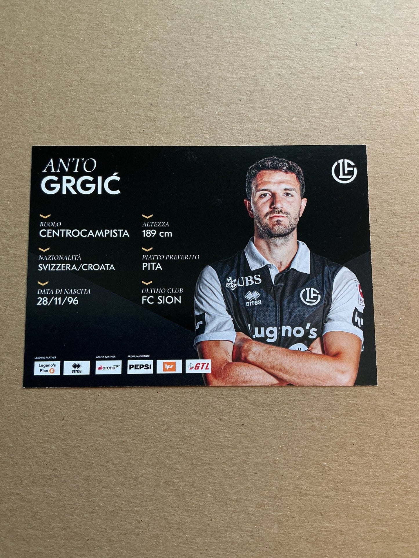 Anto Grgić, Croatia 🇭🇷 HC Lugano 2025/26 hand signed - Autographs-World